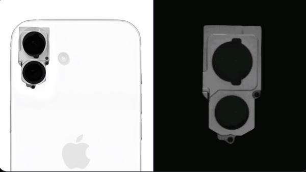 iPhone 16相机模块被曝光：或将采用独特垂直排列设计